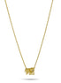 Gold Elephant Charm Pendant Necklace #HNN90874G(LF14)