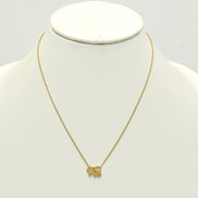 Gold Elephant Charm Pendant Necklace #HNN90874G(LF14)