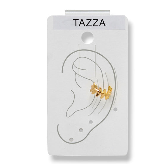 Gold Leaf Cuff Ear Clip – 0.5" Inch No Piercing Required Fashion Earring One piece #HNE90913GD