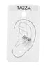 Tazza silver & Rhinestone Cuff Ear Clip – 0.5" one piece(No Piercing Required)#HNE90916RD