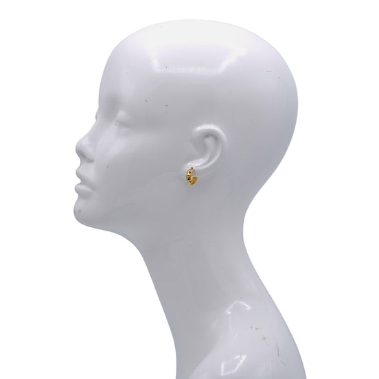 Gold Cuff Ear Clip – 0.5" Inch No Piercing Required Fashion Earring #HNE90937GD