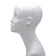 Gold Hoop Earrings – Classic Polished Round Hoops, 2