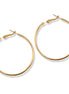 Gold Hoop Earrings – Classic Polished Round Hoops, 2" Lightweight Everyday Jewelry#HNE90910GD(GE17/GD17/HH6,7)