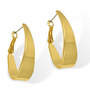 Shiny Gold  Hoop Earrings #HNE90911GD(SF16/SC15)