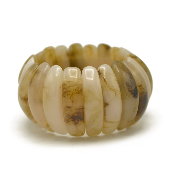 Resin Stretch  bangle Bracelet #FWNK-2302-112