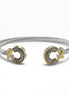 Two Tone Classic Cable Bracelet #611091BR