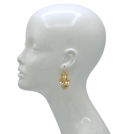 Multi-Flower Drop Earrings – Lightweight Dangle Statement Jewelry for Women #HNE91010-EARRING