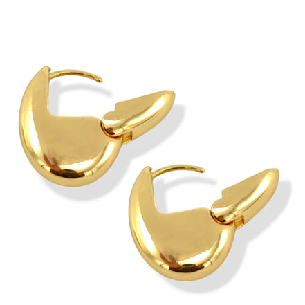 1"inch Oval Hoop Earrings - Gold or Silver Tone Thin Wire Hoops - Lightweight Minimalist Huggie Earrings for Women #HNE91036 EARRING(MD14)