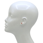 Tazza Crystal Collection: 6-Pair Multi-Color Stud Earring Set 8mm#GFE6444(OG22)