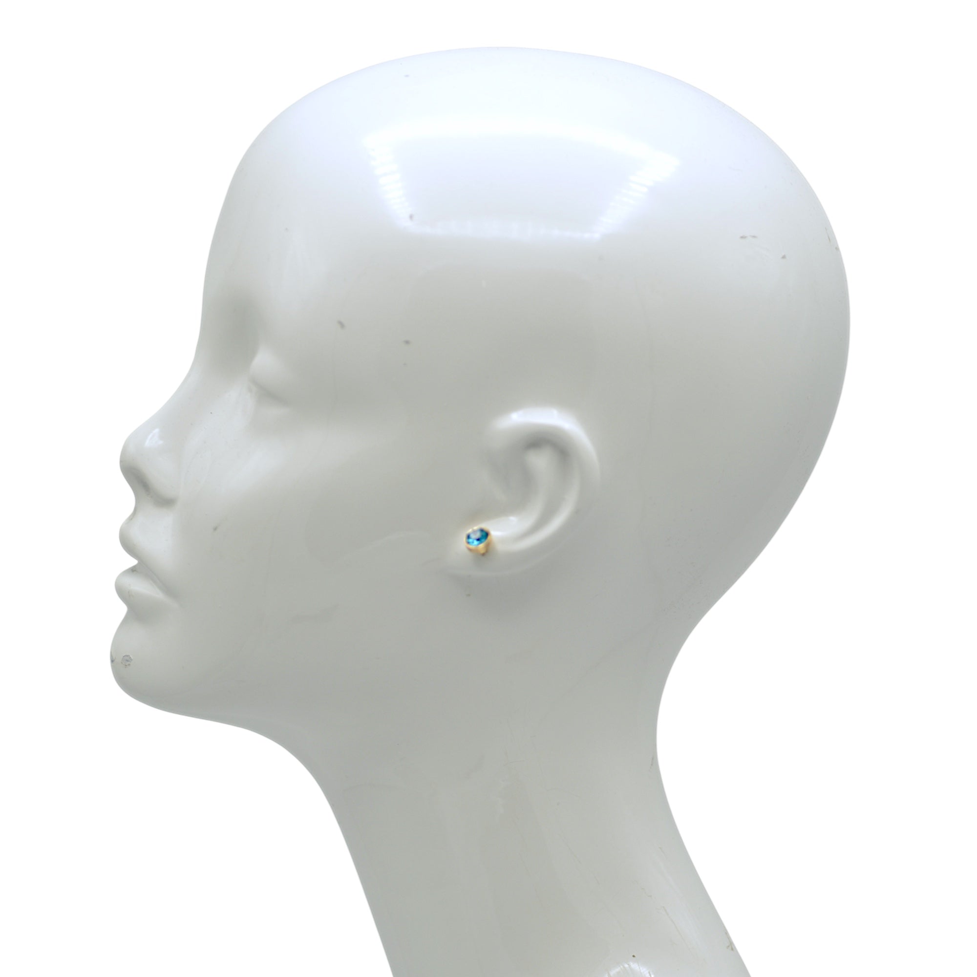 Tazza Crystal Collection: 6-Pair Multi-Color Stud Earring Set 8mm#GFE6445(OG23)