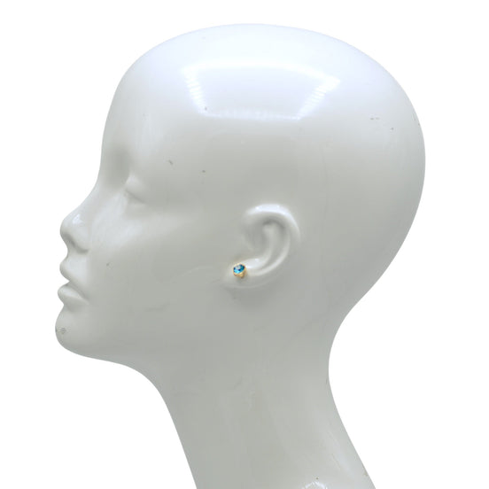 Tazza Crystal Collection: 6-Pair Multi-Color Stud Earring Set 8mm#GFE6445(OG23)