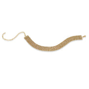 Six-Row Rhinestone Crystal Choker Necklace Gold ✨ or Silver 🤍# HNN91025-ASST
