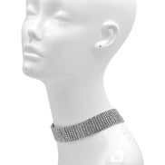 Eight-Row Rhinestone Crystal Choker Necklace Gold ✨ or Silver 🤍# HNN91026-ASST
