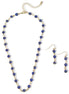 Evil Eye Protection Necklace & Earrings Set – 16" Necklace with 1.8" Earrings#HNN+E91062 - ASSORTED