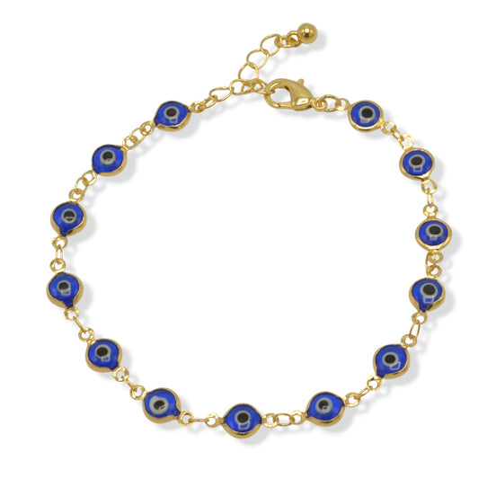 Evil Eye Protection Bracelet – Adjustable Good Luck Charm #HNB91063-ASSORTED