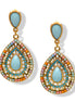 Bohemian Teardrop Dangle Earrings 1.9" #HNE91030-1GNM(HE5)