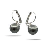 SILVER HEMATITE EARRINGS #BE8809-12_S-HEM (SG13)