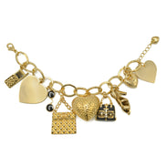GOLD GIRL'S DAY OUT CHARM BRACELET  #HNB75875_GLD-BLK (HD12)