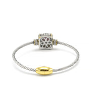AMETHYST CRYSTAL CLASSIC CABLE BRACELET #93012BR-AM(FB8)