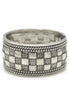 OXIDIZED SILVER PLATED SQUARE CUBE BRACELET# FW-B9040S