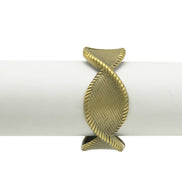 GOLD OXIDIZED TWISTED NET DESIGN HINGED BRACELET #FW-B9060G