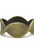 GOLD OXIDIZED TWISTED NET DESIGN HINGED BRACELET #FW-B9060G