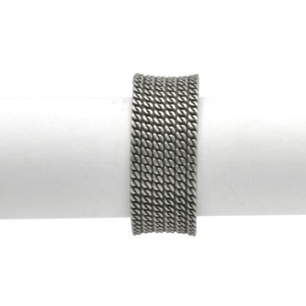 Silver Oxidized multi chain Hinged Bracelet #FW-B9061S