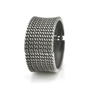 Silver Oxidized multi chain Hinged Bracelet #FW-B9061S