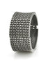 Silver Oxidized multi chain Hinged Bracelet #FW-B9061S