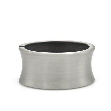 SILVER OXIDED PLATED HINGED BRACELET #FW-B9069S