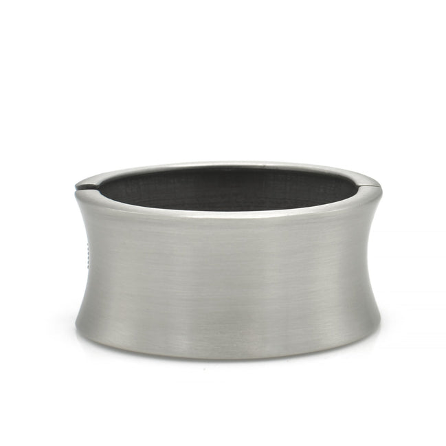 SILVER OXIDED PLATED HINGED BRACELET #FW-B9069S