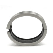 SILVER OXIDED PLATED HINGED BRACELET #FW-B9069S