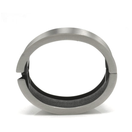 SILVER OXIDED PLATED HINGED BRACELET #FW-B9069S
