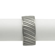 SILVER OXIDED ROPE HINGED BRACELET #FW-B9083S