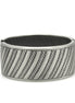 SILVER OXIDED ROPE HINGED BRACELET #FW-B9083S