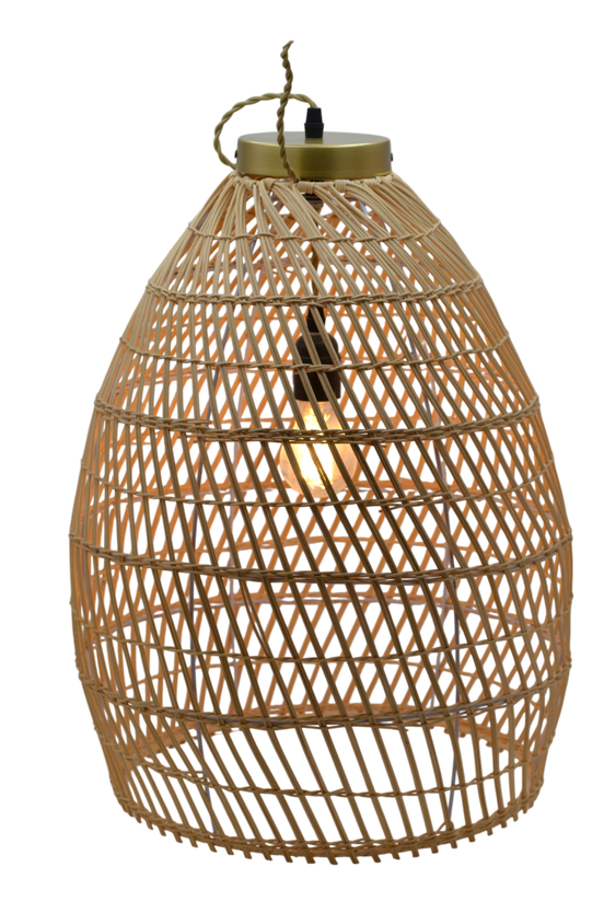 Bohemian Rattan Woven Pendant Light Classic Ceiling Lighting Fixture 22x16" #FW-CHANDELIER LIGHT1