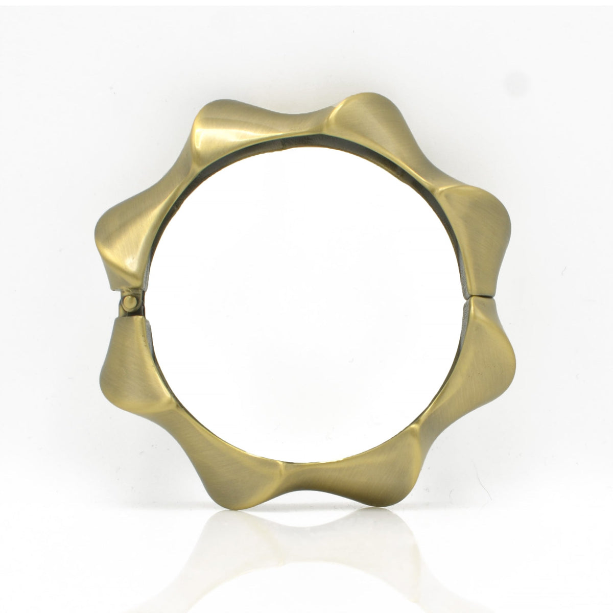 GOLD OXIDIZED MATTE FINISHED HINGED BRACELET #FW-B9067G