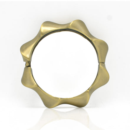 GOLD OXIDIZED MATTE FINISHED HINGED BRACELET #FW-B9067G