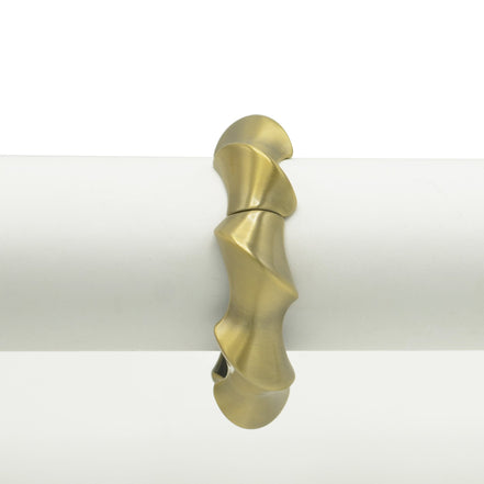 GOLD OXIDIZED MATTE FINISHED HINGED BRACELET #FW-B9067G