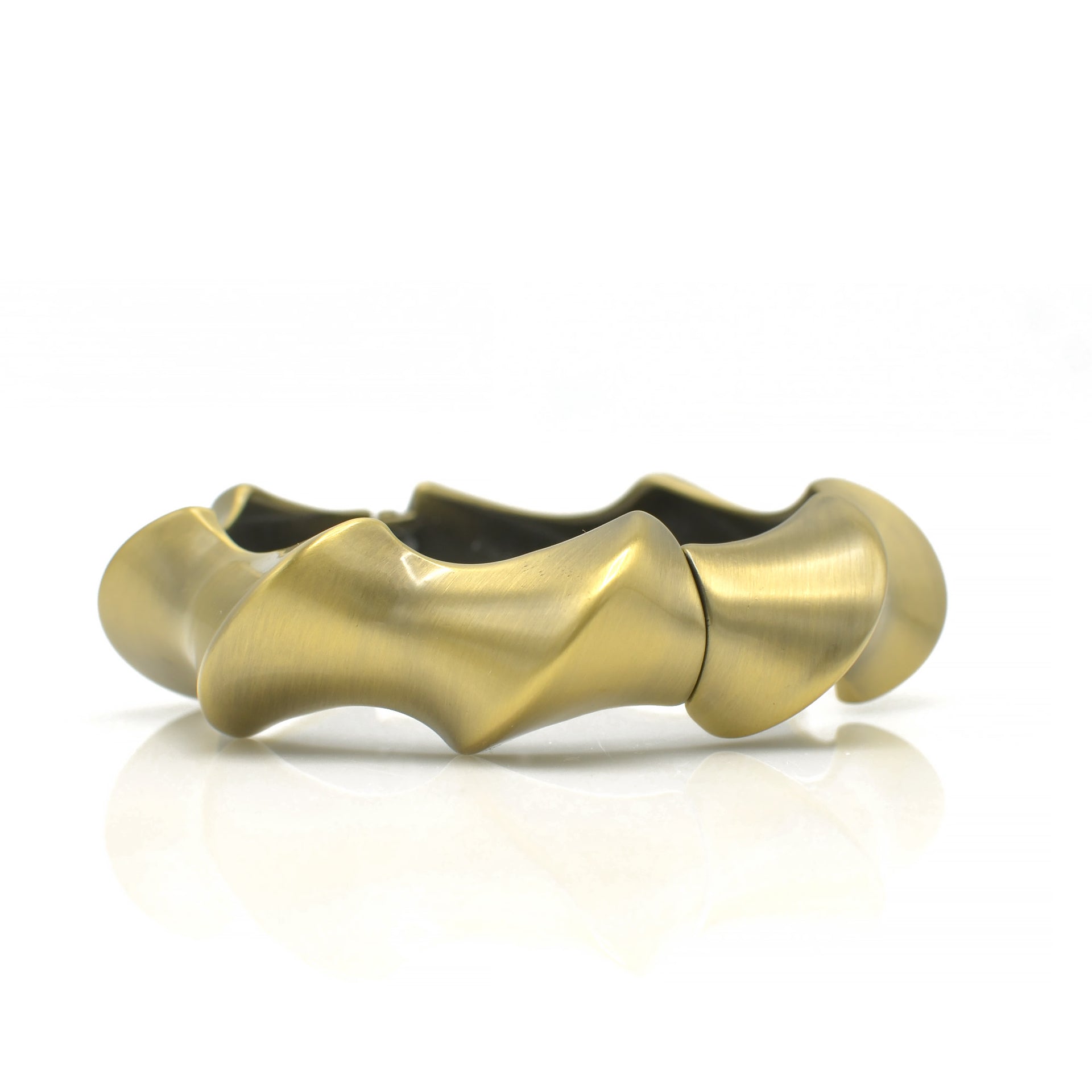 GOLD OXIDIZED MATTE FINISHED HINGED BRACELET #FW-B9067G