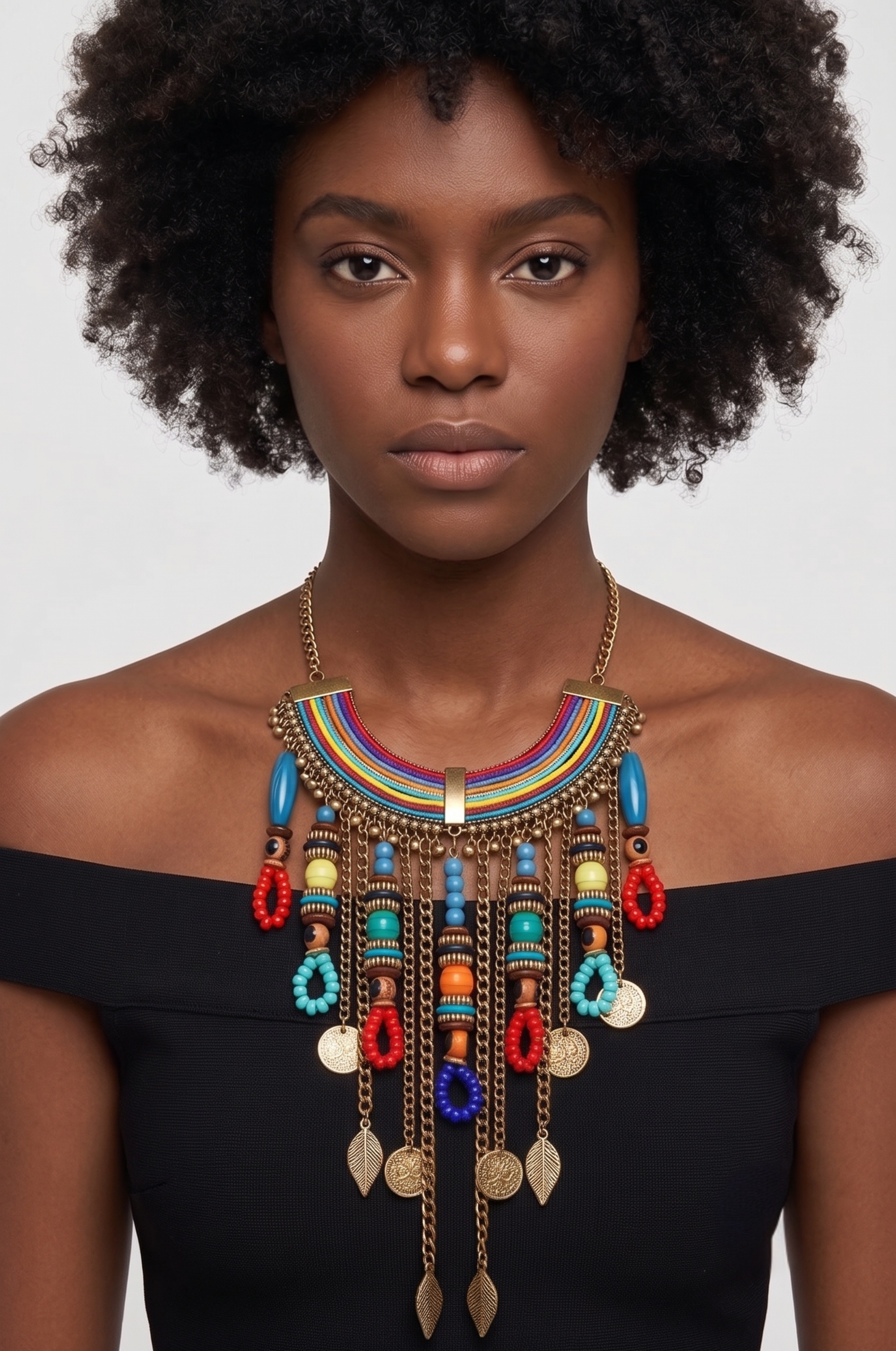 MULTI COLOR TASSEL NECKLACES #FW1403933