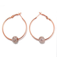 FIREBALL HOOP EARRINGS #ER5483GLD (0805470046486) HE5