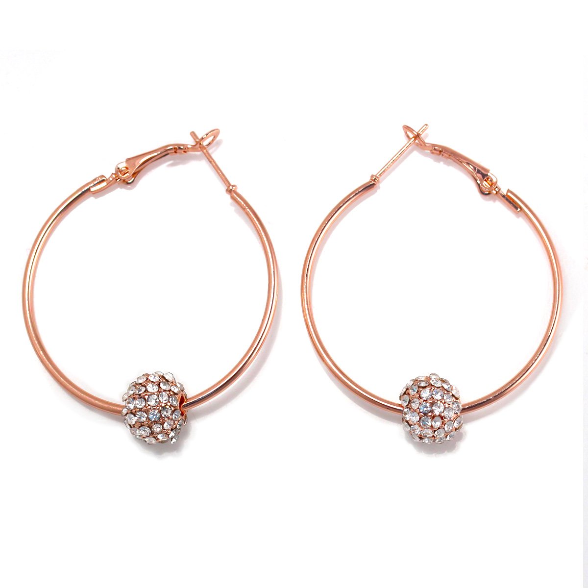 FIREBALL HOOP EARRINGS #ER5483GLD (0805470046486) HE5