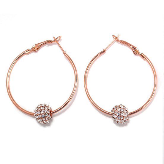 FIREBALL HOOP EARRINGS #ER5483GLD (0805470046486) HE5