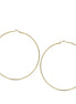 GOLD ROUND 4.75" INCH DIAMETER LARGE AND THIN HOOP EARRINGS#HNE90614GD(LH3)