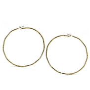 GOLD RHINESTONE HOOP EARRINGS 3