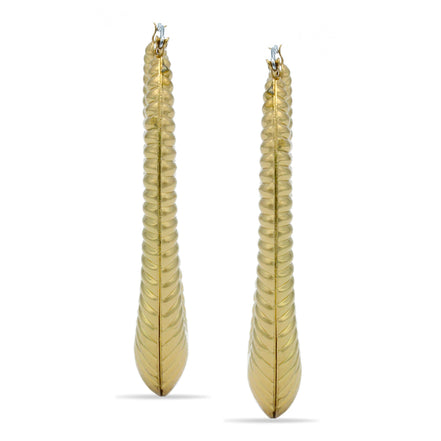 GOLD OVAL HOOP EARRINGS#HNE90616GD(SA16/LE15)