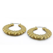 GOLD ROUND HOOP EARRINGS#HNE90619GD(SC11/LC13)
