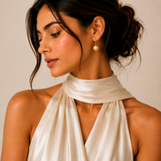 Gold-Tone & Faux Bead Drop Earrings with Lever Back 1