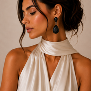 Faceted Crystal Teardrop Dangle Earrings #HNE91058-ASSORTED